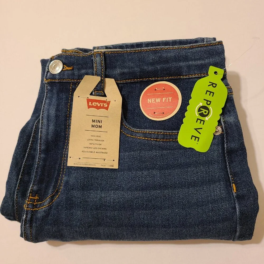 LEVIS MINI MOM HIGH RISE STRETCH - 14 REG